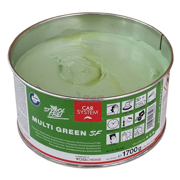 CarSystem Multi Green SF inkl. Härter Multifunktionsspachtel styrolfrei 1,75 Kg